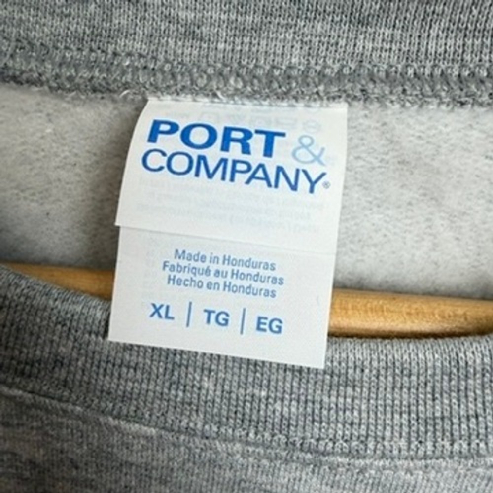 Bernese Mountain Dog Sweatshirt by Port & Company Unisex XL Gray Christmas Light - Picture 3 of 8